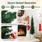Costway Set of 3 Pre-Lit Artificial Christmas Trees with 423 Branch Tips 3, 4, 5 FT